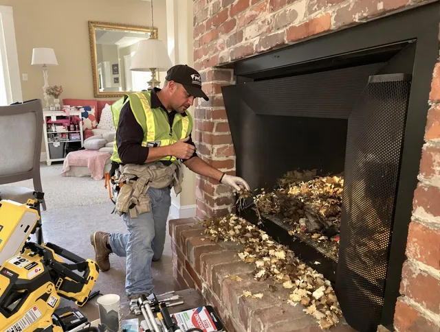 Safe screening installation by Weston Chimney Sweep in Weston, FL
