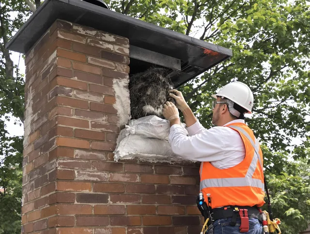 Humane removal of debris and animals by Weston Chimney Sweep in Weston, FL
