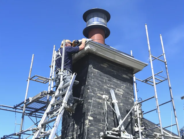 Sturdy chimney crown finished by Weston Chimney Sweep in Weston, FL