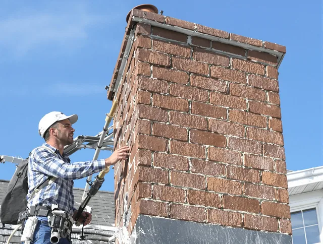 Brickwork for a chimney rebuild by Weston Chimney Sweep in Weston, FL
