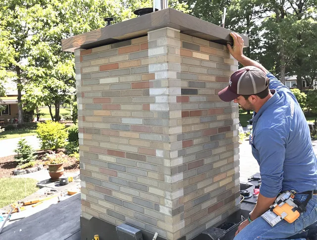 Weston Chimney Sweep completing a modern chimney remodel in Weston, FL