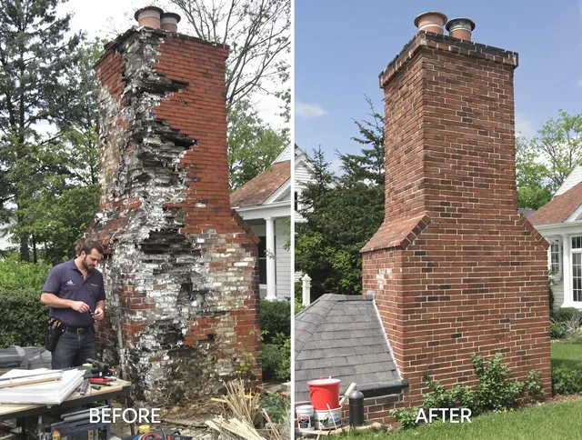 Weston Chimney Sweep performing a full chimney restoration in Weston, FL
