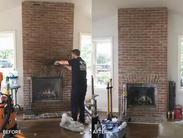 Finished chimney sweeping service by Weston Chimney Sweep in Weston, FL
