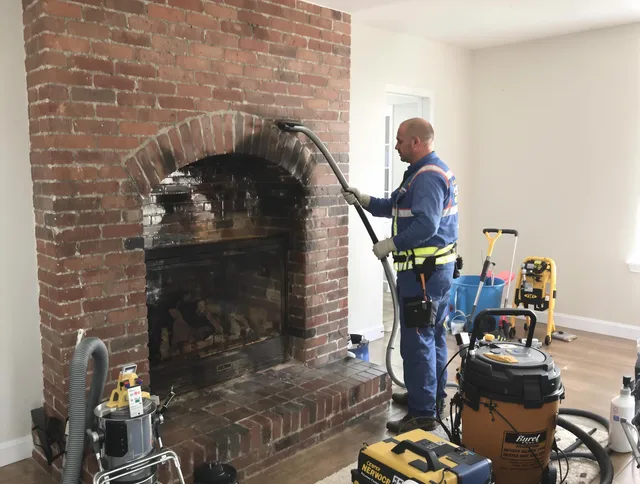 Weston Chimney Sweep expert performing detailed chimney sweep in Weston, FL