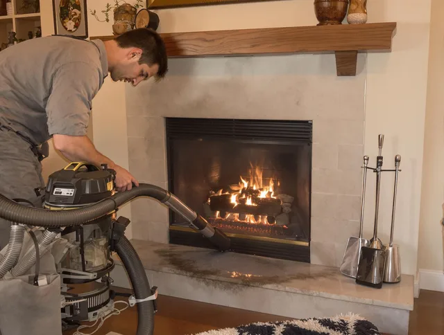 Routine fireplace upkeep by Weston Chimney Sweep in Weston, FL