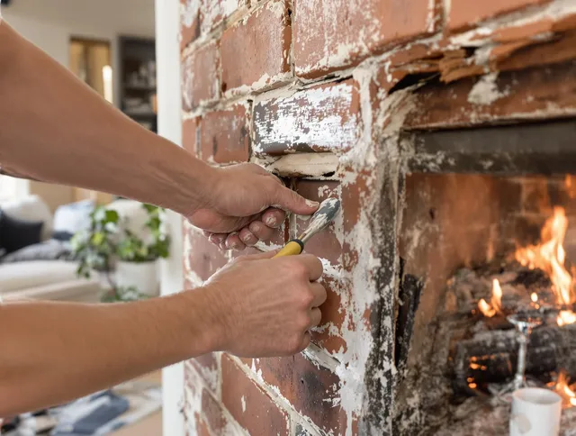 Routine fireplace repair by Weston Chimney Sweep in Weston, FL