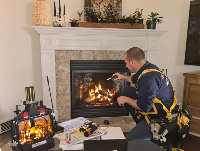 Safety-focused fireplace inspection by Weston Chimney Sweep in Weston, FL