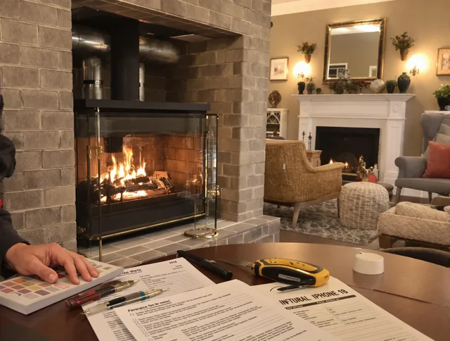 Weston Chimney Sweep verifying fireplace safety measures in Weston, FL