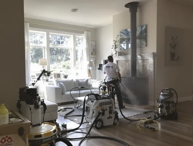 Soot removal service by Weston Chimney Sweep for a fireplace in Weston, FL